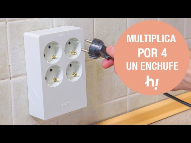 Musgo engranaje Obligar Cómo instalar una base múltiple de enchufes sin agujeros · Handfie DIY -  YouTube