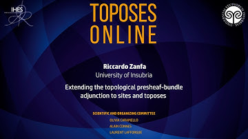 Riccardo Zanfa - Extending the topological presheaf-bundle adjunction to sites and toposes