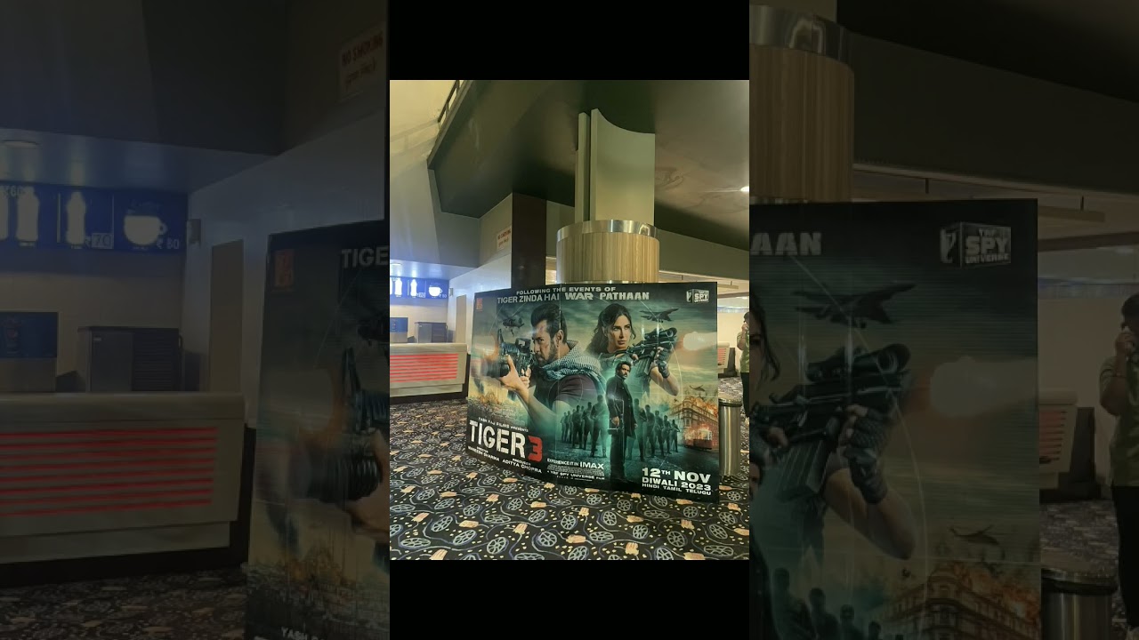 all India cinema hall Big poster Salman Khan, tiger 3 poster 