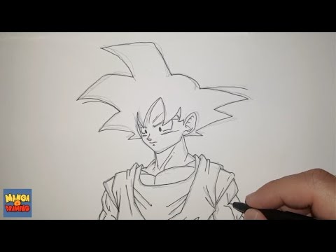 Como Desenhar Dragon Ball Z: Video e Moldes Mangá Anime, Passo a passo