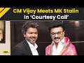 Tamil Nadu News: TN CM Vijay Meets DMK President M. K. Stalin; Visit Described As ‘Courtesy Call’