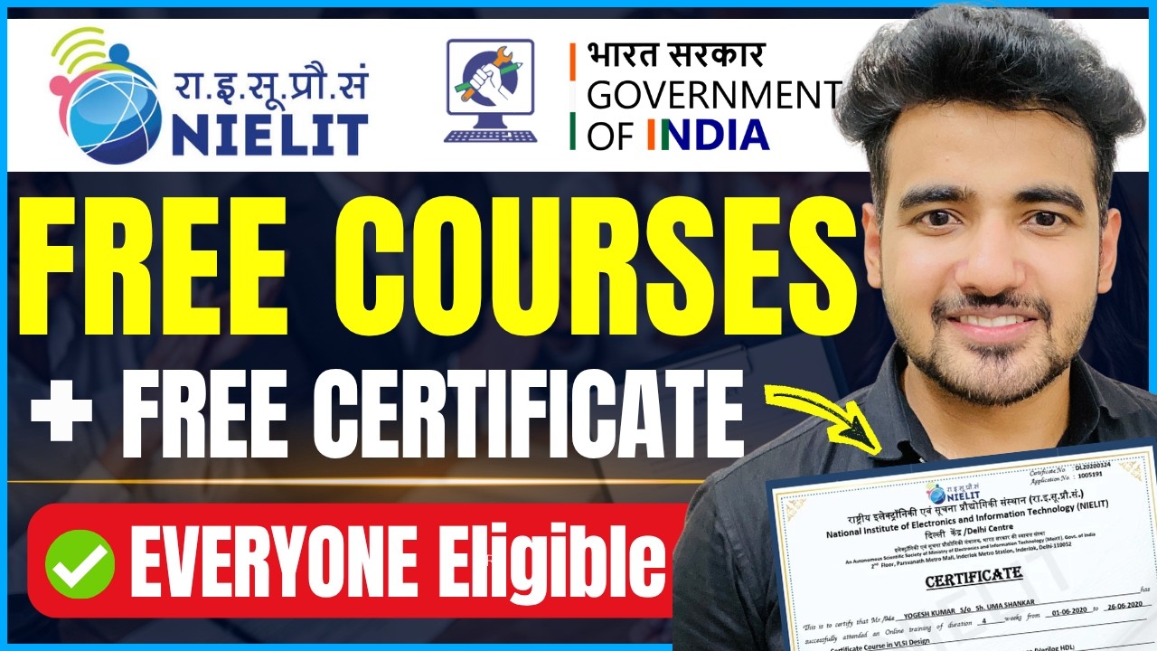 NIELIT Free Certification Courses 2026 🔥Free O Level Courses | After ...
