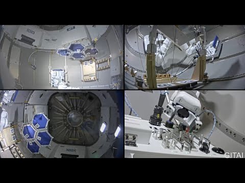 Footage featuring the GITAI S1 autonomous space robot’s technology demonstration inside the ISS