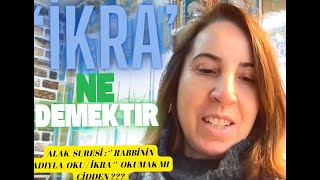 Alak Suresi̇ndeki̇ İkra Keli̇mesi̇ Acaba Gerçekten Oku Mu Demekti̇r ??