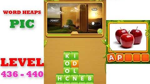 Word Heaps: Pic Puzzle Level 436 - 440 | All Answers | Walkthrough