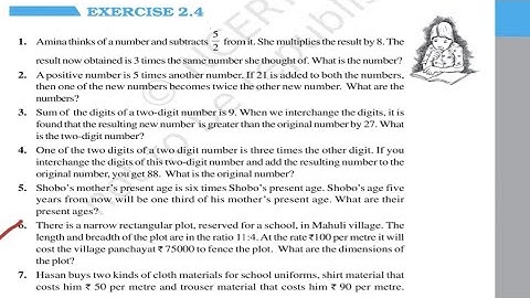 Exercise 2.4 Q6 Class 8 | Question 6 ex 2.4 NCERT Maths class 8 | ex 2.4 q6 class 8 | chapter 2 8th