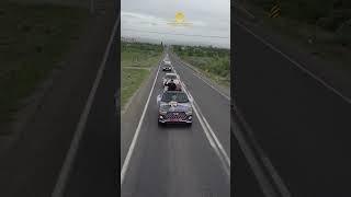 Drone Ile Benzersiz Konvoy Çekimi Resimi