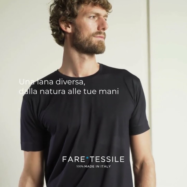 Faretessile | T-shirt in pura lana Merino ZQ