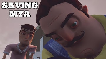 SAVING MYA in HELLO NEIGHBOR HIDE & SEEK