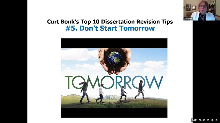 R795 Week 4 Part 2 Curt Bonk 10 Dissertation Defense Tips and 10 Dissertation Revision Tips