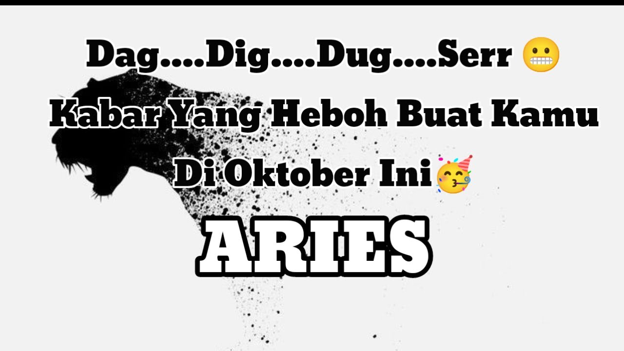 😱Aries😱Dag....Dig....Dug....Serr🤭 Kabar Yang Heboh Buat Kamu Di Oktober Ini🥳☺️