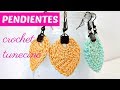 Pendientes de crochet tunecino