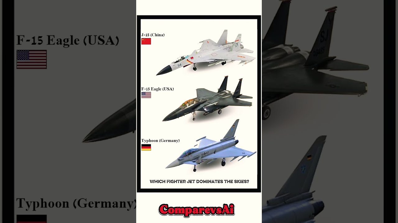 J 15 Vs F Eagle Typhoon Fighter Jet Comparison 2025 China USA Germany