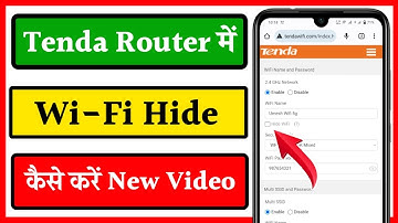 Wifi hide kaise kare in Tenda router | How to hide wifi in tenda router | tenda wifi hide kaise kare
