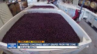 Northern California wildfires having an impact on San Diego's wine industry