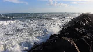 La mer au Cap d'Agde (Hérault) le 11 mars 2018 Resimi