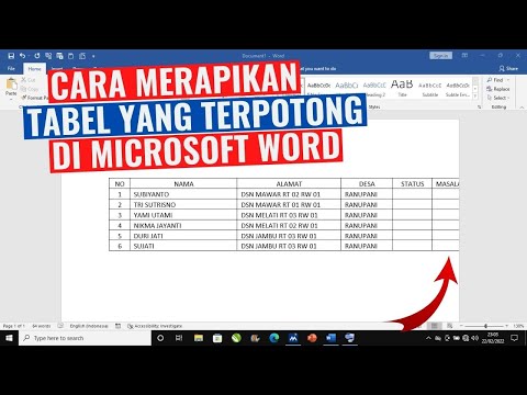 Video: Apakah ada kata yang terpotong?