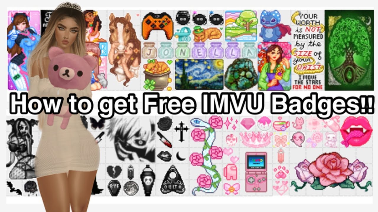 IMVU: How to get FREE Badges!!!  2023!! ( New updated video, LINK IN THE  DESCRIPTION!) 