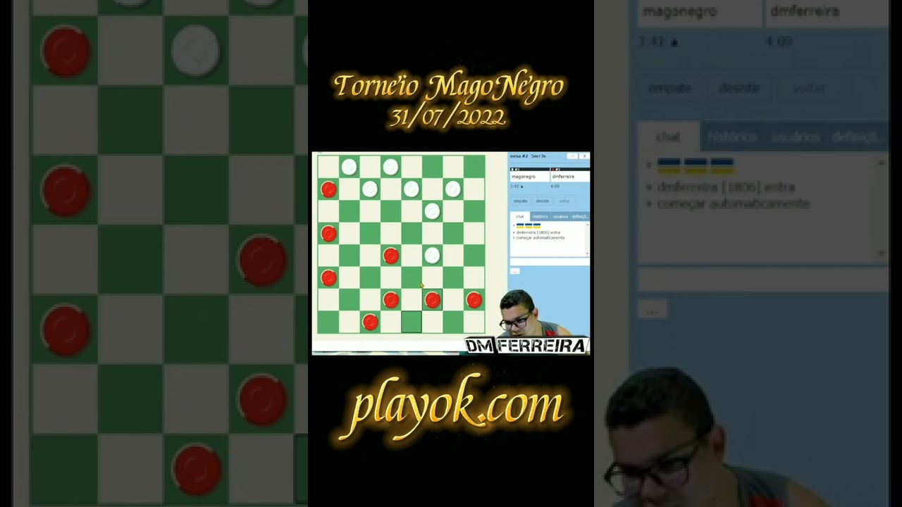 PlayOk Damas Online: Utilizando Jogos de Torneios No Programa