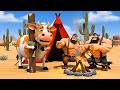 Hunters in Old MacDonald's Farm | The Lost Cow Story | 3D Animation for Kids Mp3 Song