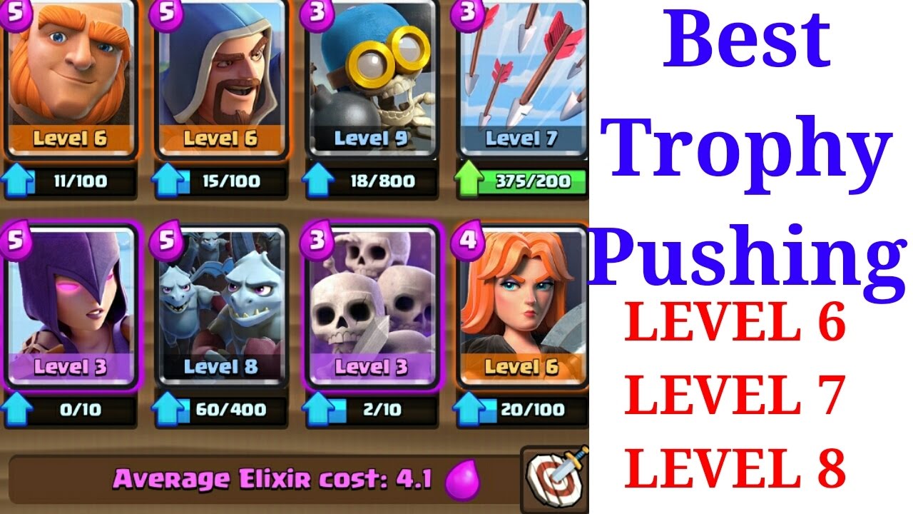 Best Deck Trophy Pushing Deck Clash Royale YouTube Must Watch