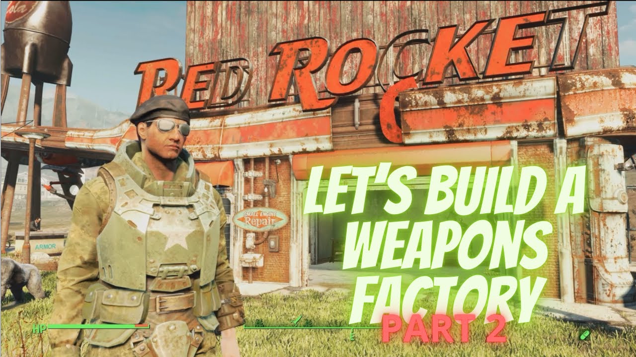 The Complete Weapons Factory Build - Fallout 4 Red Rocket