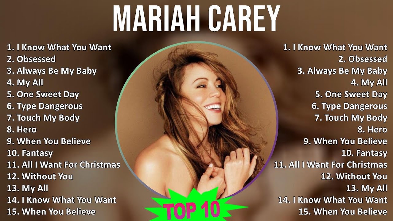 Mariah Carey 2025 MIX Hits Playlist - YouTube