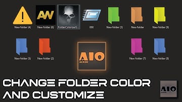 How to Change Folder Color and Customize in windows 7/8/10