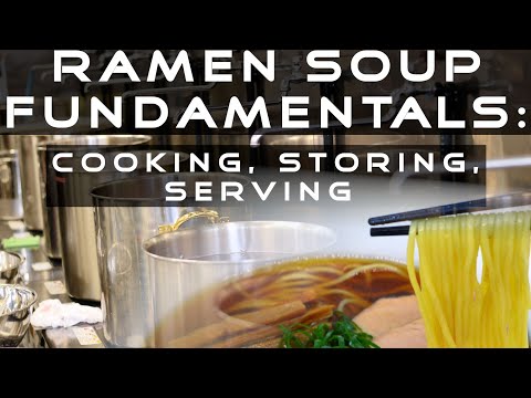 Online class: Ramen soup fundamentals: ingredients, cooking and processing methods, plating
