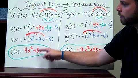 FOIL-ing into Standard Form