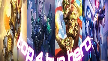 Top 4 bug hero ( aldous,irithel,sun,kimmy )