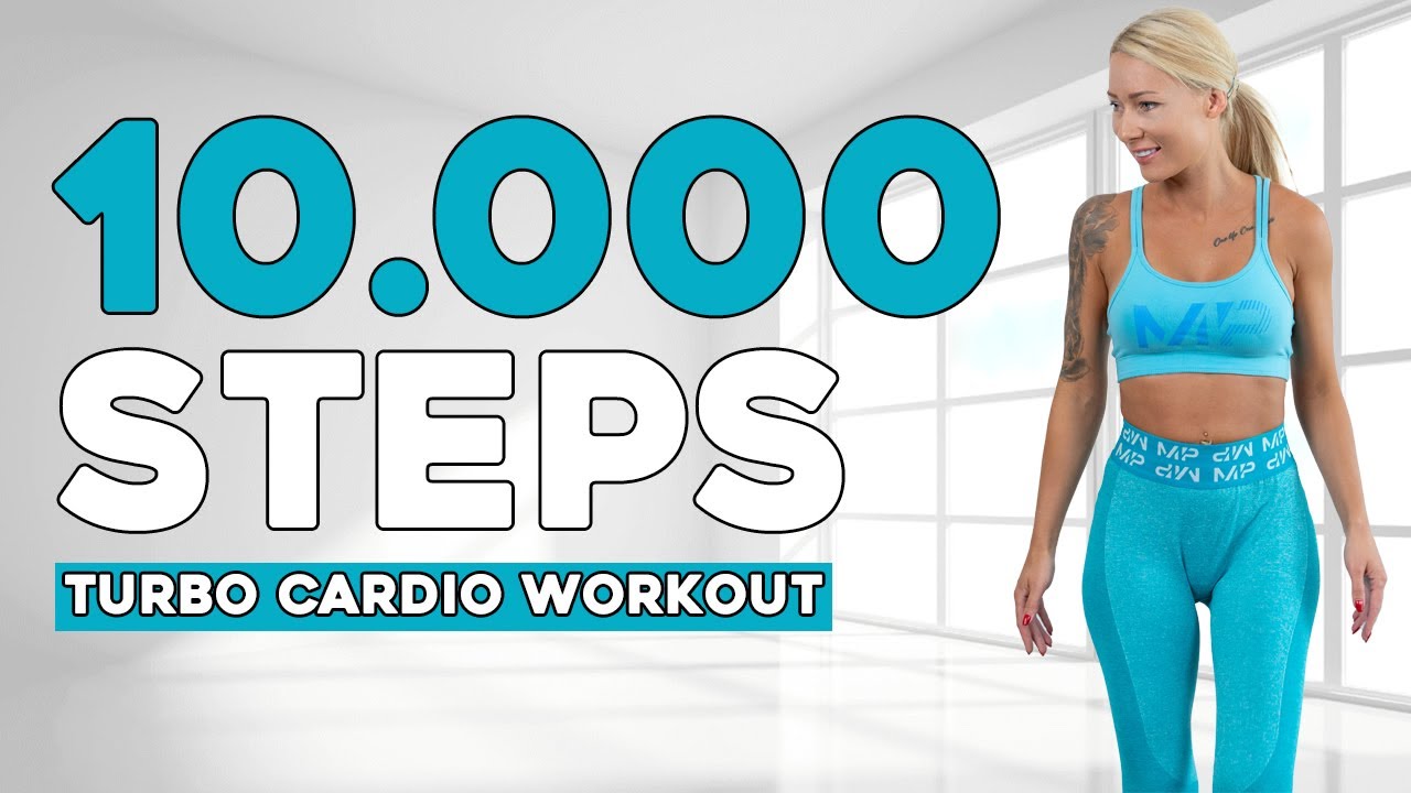 10000 STEPS TURBO WALKING FAST WALKING Cardio For Weight Loss No Jumping Knee Friendly