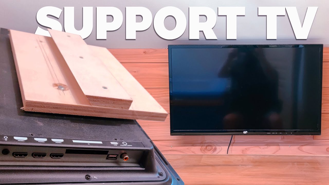 Un support tv mural invisible ultra simple 