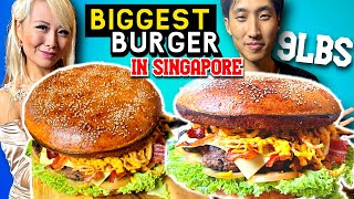 THE BIGGEST BURGER IN SINGAPORE!! ft. @ZermattNeo #RainaisCrazy