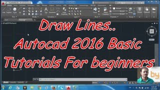 Draw Lines: Autocad 2016 cad software - online autocad classes Part 2-30