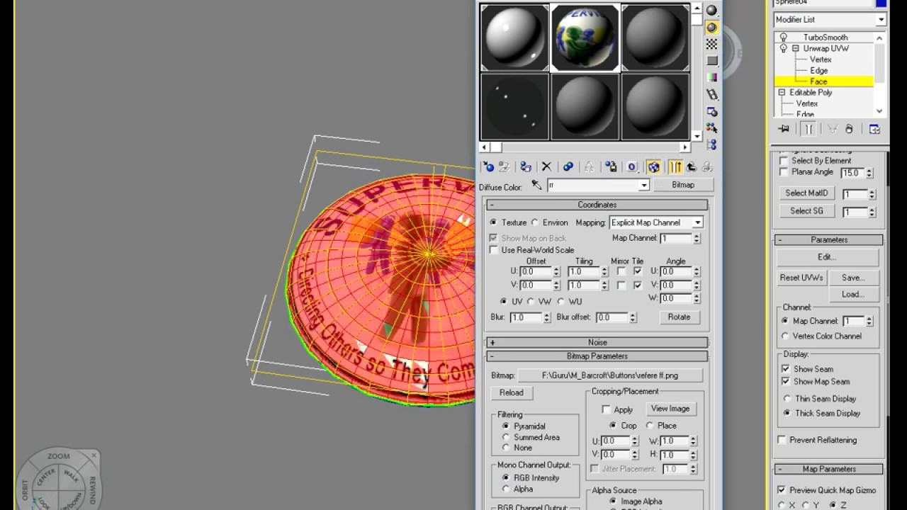 UVW unwrap 3ds max tutorial - YouTube