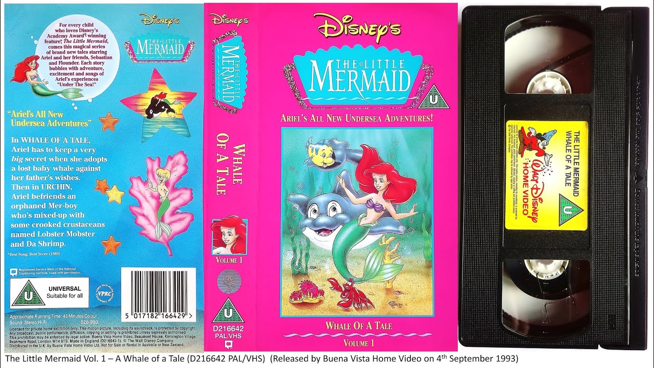The Little Mermaid Vol 1 Whale Of A Tale 4th September 1993 UK The Little Mermaid Vol 1 Whale Of A Tale 4th September 1993 UK