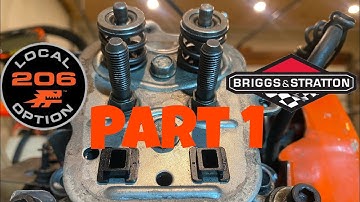 BRIGG LO206 Power Gain Valve Lap part 1