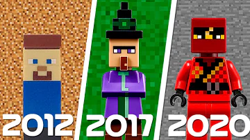 ЭВОЛЮЦИЯ МИНИФИГУРОК MINECRAFT! ВСЕ ПЕРСОНАЖИ LEGO МАЙНКРАФТ! (Lego News-360)