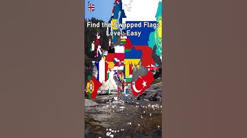 Which 2 Flags are Swapped With Each Other? - Find the Mistake #3 #mathmatrix #map #europe