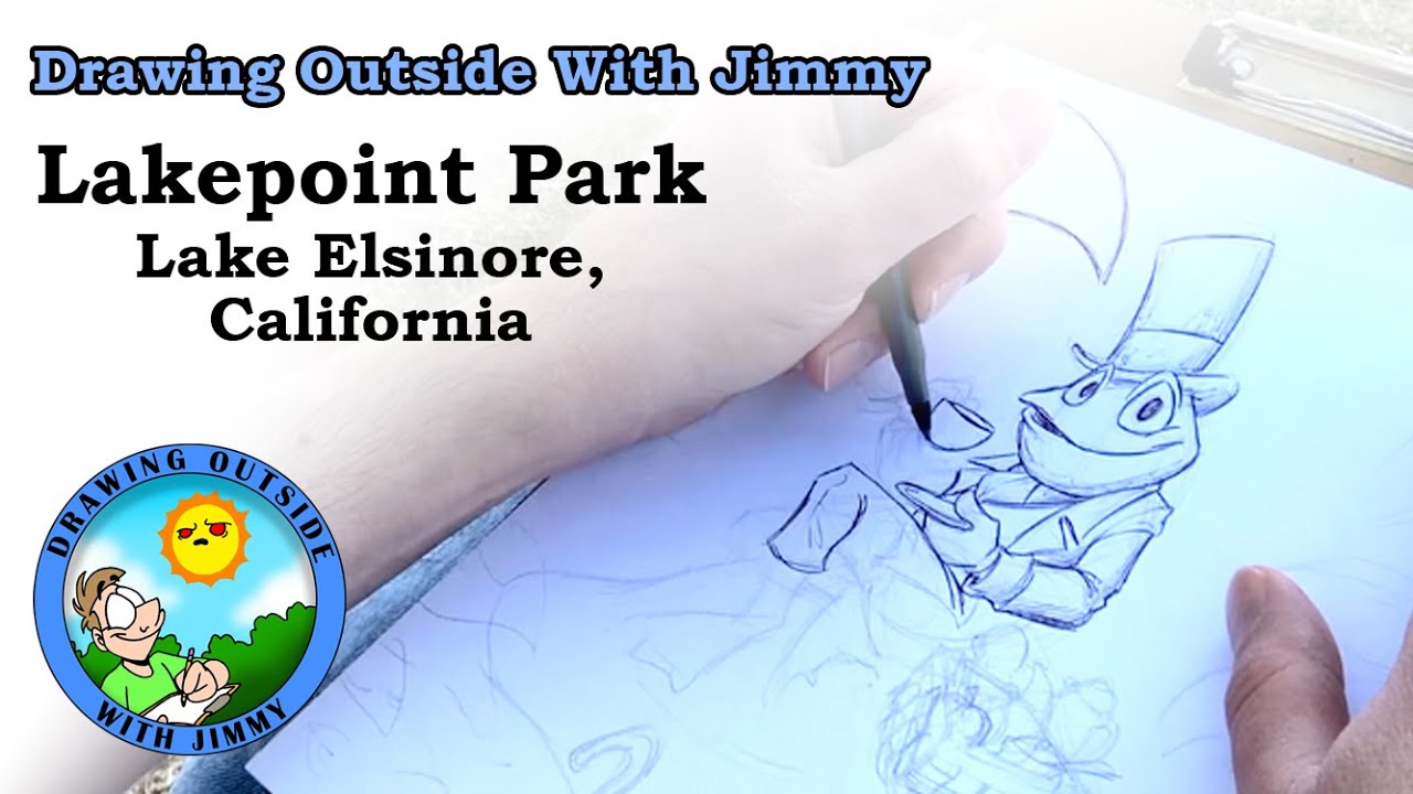 Drawing Outside With Jimmy 01: Lakepoint Park