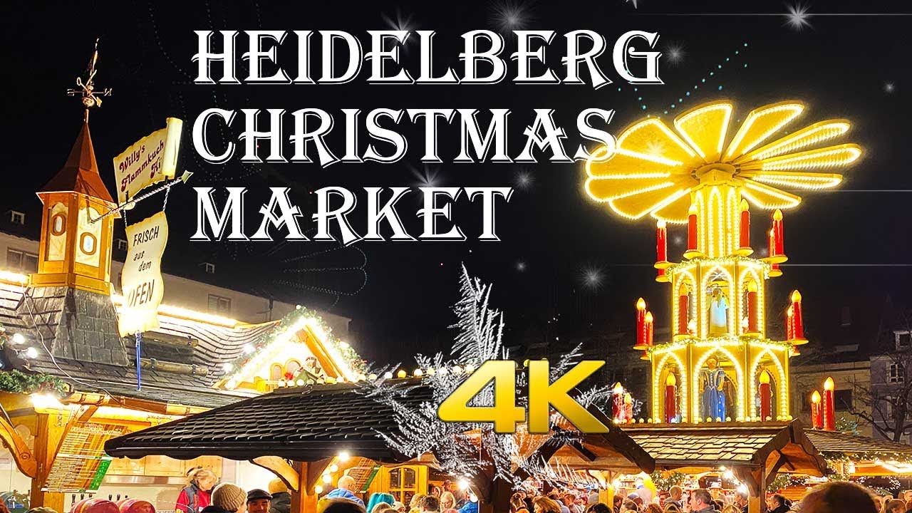 Heidelberg Christmas Market, Germany 4K virtual tour - YouTube