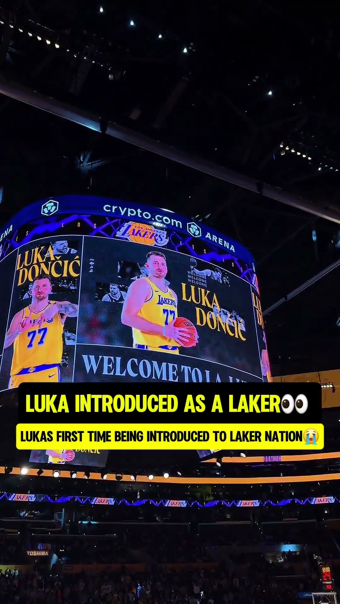 Lakers crowd went wild for Luka?