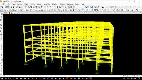 sap2000 v19 design steel structural building 02