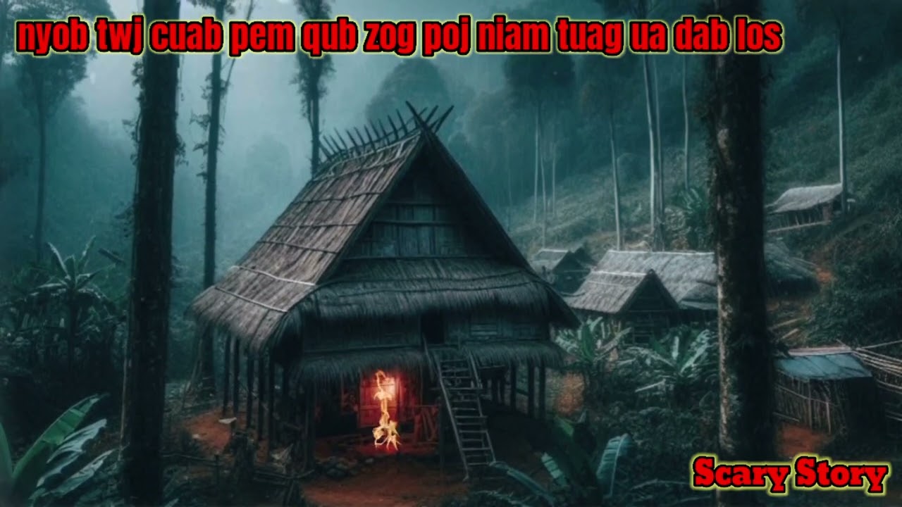 Nyob twj cuab pem qub zog poj niam tuag ua dab  - Scary Story