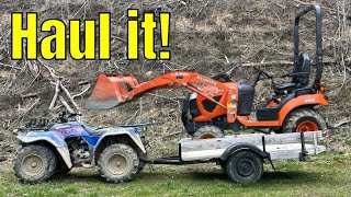 Watch This Before Buying a Trailer for Your Subcompact Tractor!