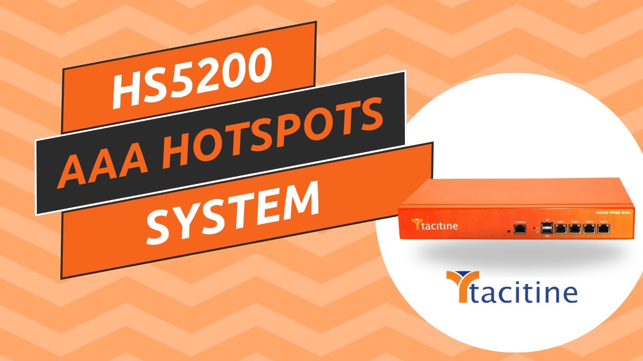 Tacitine Router Tacitine HS5200 AAA hotspots system | AcmaTel Communications - YouTube