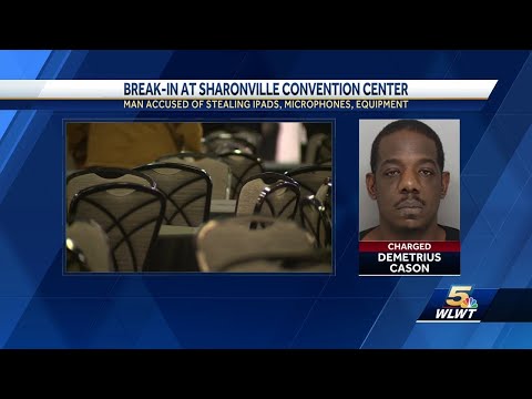 Northside man accused of stealing equipment from Sharonville Convention Center