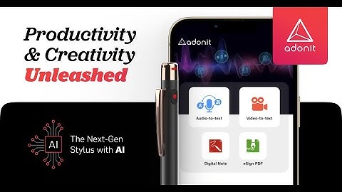 Adonit AI-Vocal: Record, Transcribe & Innovate with the ChatGPT Powered Stylus