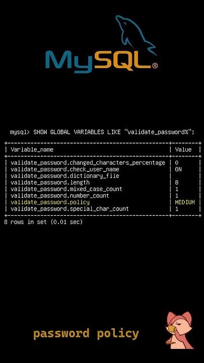 mysql-medium-password-policy-youtube